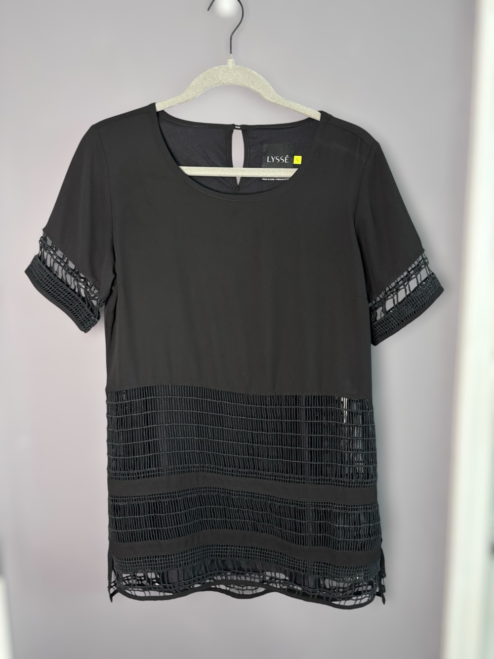 Lysse Black Short Sleeve Tunic Small